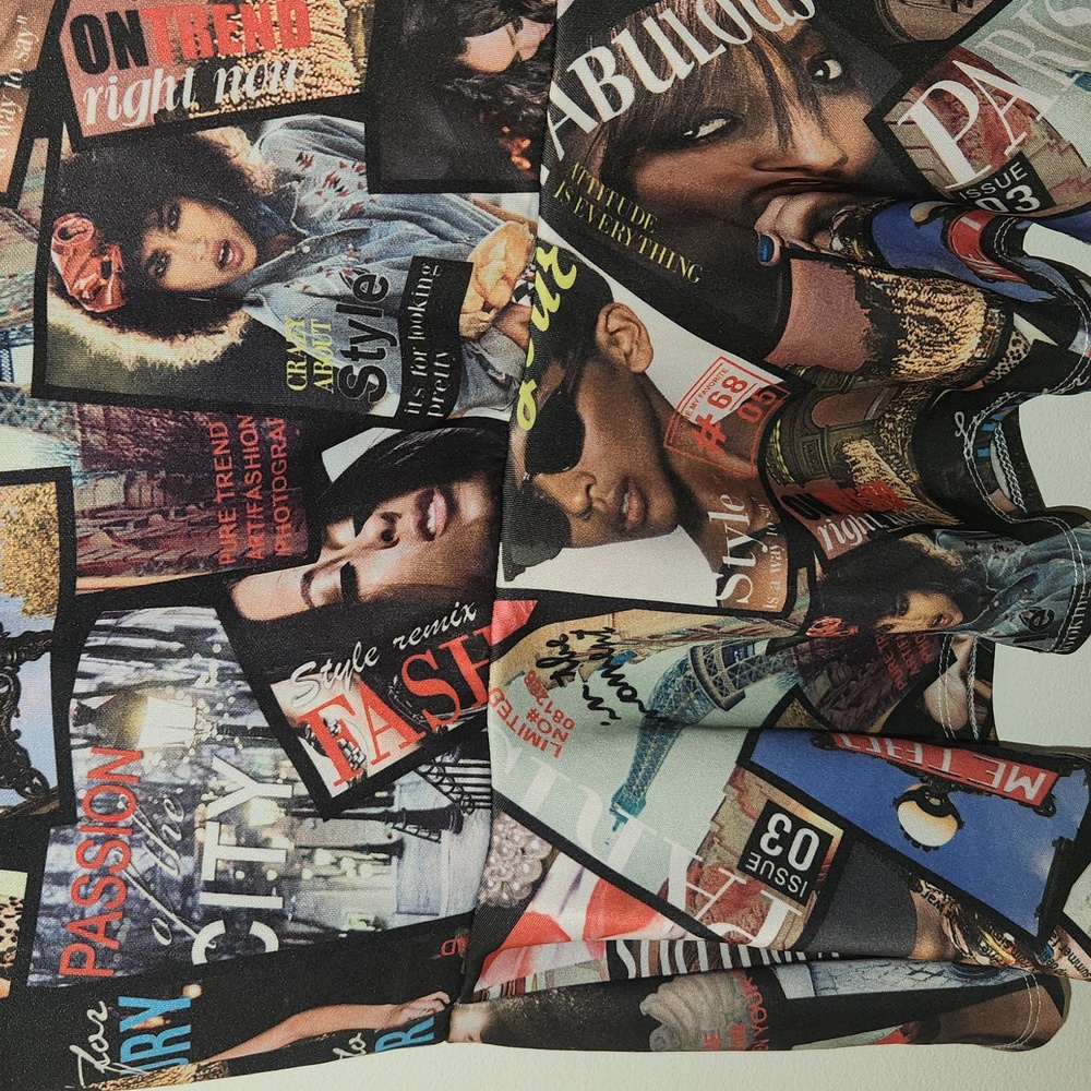 Y2k Mermaid Style Magazine Print Black Girl Magic Skirt Size Medium - Picture 3 of 8